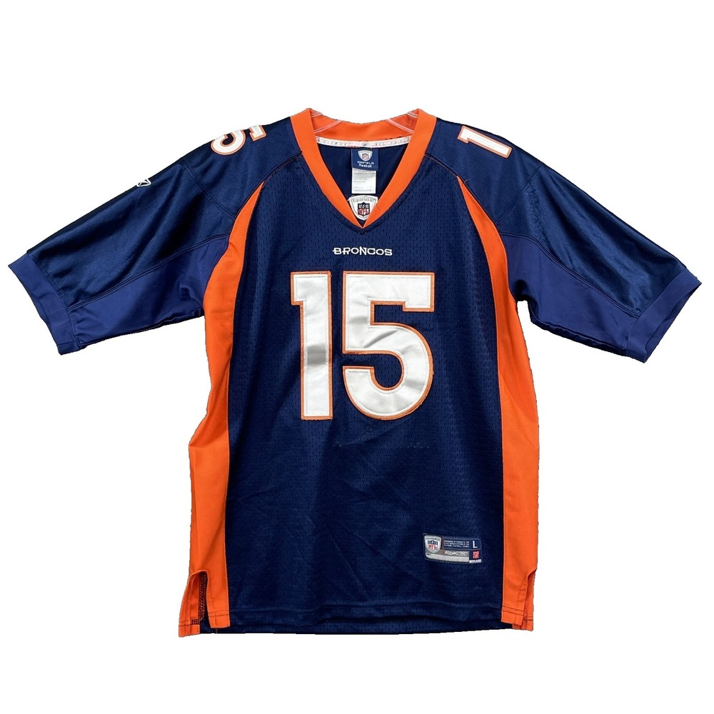 Reebok NFL Denver Broncos Jersey Youth Boys Large  #15 Tim Tebow Football Sports